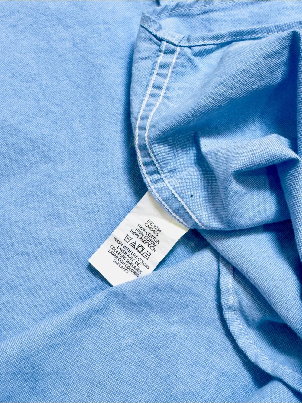 Children’s place Boys Uniform Oxford Button Down Shirt Light Blue size 14 XL - Picture 8 of 8